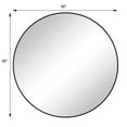 thumbnail image 4 of Xukmct 36 Inch Black Metal Frame Makeup Mirror Wall Mirror Round Vanity Mirror for Bathroom, Living Room, Bedroom, 4 of 7
