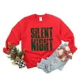 thumbnail image 5 of Silent Night Block Distressed - Women's Graphic Sweatshirt, 5 of 11
