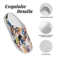 thumbnail image 5 of Lsque Colourful Horses Pattern Womens Comfort Cotton on Scuff With Memory Foam and Anti-skid Sole Slipper-40/41, 5 of 7