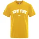 thumbnail image 3 of Camisetas estampadas de ciudad de Nueva York, EE. UU., para hombre, holgadas, de gran tamaño, a la moda, transpirables, de manga corta, de algodón, 3 of 5