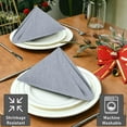 thumbnail image 3 of Ruvanti Cloth Napkins Set of 12, 18x18 Reusable Napkins Cloth Washable, Soft & Durable Table Napkins, Polycotton Chambray Dinner Napkins for Parties, Christmas, Thanksgiving, Weddings - Grape, 3 of 10