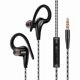 thumbnail image 1 of wonima11 Wired in-Ear Waterproof Earphones Ear Hook Earbuds Stereo Super Bass Headphones Sport Headset with Mic Black, 1 of 1