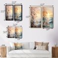 thumbnail image 4 of Designart "Bold Sunrise magic Renewal II" Sunrisesunset Wall Art Set Of 2 - Yellow Landscapes Gallery Set For Office Decor, 4 of 7