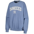thumbnail image 2 of Women's Soft as a Grape Navy New York Yankees Pigment Dye Pullover Sweatshirt, 2 of 3