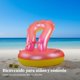 thumbnail image 5 of Abbraccia Flotador inflable serpiente de dibujos animados, generación avanzada, doble refuerzo, flotador infantil, rosa, 5 of 6