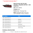 thumbnail image 2 of Right Passenger Side Tail Light Assembly - Compatible with 2023 - 2025 Honda CR-V 2024, 2 of 2