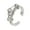 A, variant on Gold Silver Interlockings Hug Rings Flexible Sizing Comfort Fit Alloy Fashion Accessory For Gifts And Dating