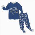 thumbnail image 5 of TOWED22 Little Boys Pajamas for Toddler Clothes Set Train Long Sleeve Cotton 2 Piece Kids Pjs Fall Winter Sleepwear 6-12 Months 12-24 Months 2t 3t 4t 5t 6t 7t 8t 9t Children,Blue,2-3 Y, 5 of 7