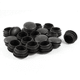 thumbnail image 1 of 60 Pcs Black Plastic 25mm Dia Blanking End Caps Round Tube Insert, 1 of 1