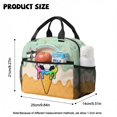 thumbnail image 4 of Xoenoiee Soccer Ice Cream Drip Print Boys Girls School Bag Set 4 Pcs Backpack with Lunch Box Pencil Case Water Bottle Sleeve, Middle School Student Bookbag Casual Daypack with Adjustable Strap, 4 of 7