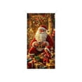 thumbnail image 2 of Uuiauoio Christmas Door Cover Christmas Hanging Banner Backdrop Photography Background Door Decorations Outdoor Decor ,Christmas Day Door Decoration - Festival Party Decoration, 2 of 6