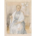 thumbnail image 2 of Albert Edelfelt 12x14 Black Ornate Wood Framed Double Matted Museum Art Print Titled: Portrait of Mrs. Anna Sinebrychoff, Sketch (1892), 2 of 5