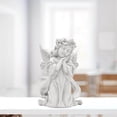thumbnail image 4 of Resin White Angel Statue Desktop Decor Collection and more.   Perfect Window Props Christmas prayer hold cheek, 4 of 8