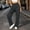 Dark Gray, variant on Olyvenn Women's Plus Size Elastic Waist Pants, Solid Color, Casual Long Trousers with Pockets Dark Gray XXXXXL