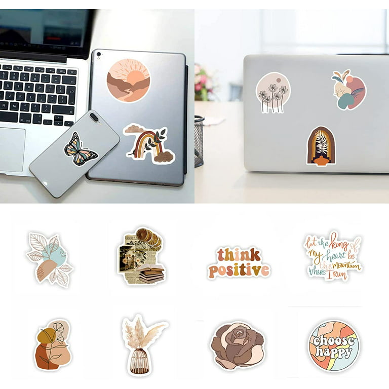 Vintage Stickers 50 Pcs, Aesthetic Cottagecore Vinyl Stickers, Waterproof  Retro Sticker Pack Perfect For Water Bottle, Laptop, Macbook, Phone, Hydro F