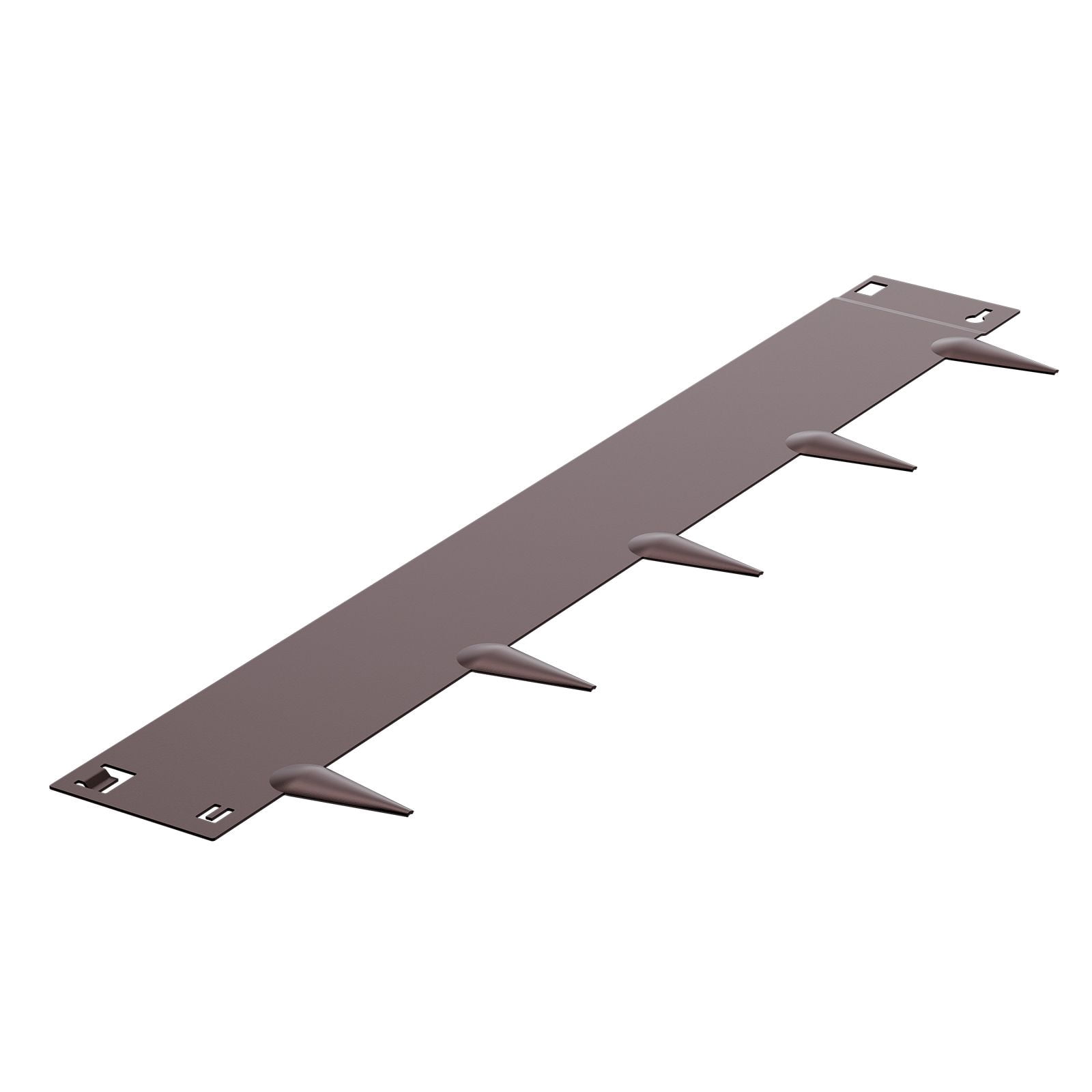 5 Pack Steel Landscape Edging, 39 x 5 Inch Rust Resistant Bendable Metal Garden Border, Heavy Duty Brown Lawn Edging, Easy Install Yard Divider for Flower Bed and Pathway