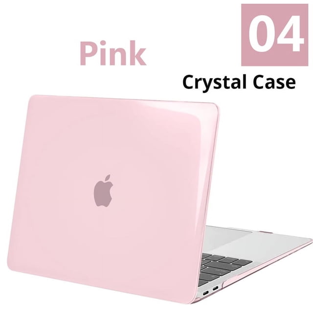 Crystal Laptop Case For Apple 2022 Macbook Air 13.6 M2 Chip A2681 Air Pro Retina 11 12 13.3 14 15 16 inch Case 2020 Touch Bar ID Crystal Pink Model A2780 A2485