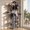 Dark Gray, variant on Samll Cat Tree, Multi-Level Cat Tree Tower with Sisal Scratching Posts, Condos, Plush Perches, Hanging Cat Toys, Light Gray