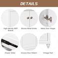 thumbnail image 6 of 30" Bathroom Vanity Base Only, Bathroom Storage Cabinet with Doors and Shelf, Modern Wood Cabinet Basin, Solid Frame with Open Shelf, Sink not Included (White without Sink), 6 of 9