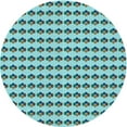 thumbnail image 1 of Ahgly Company Tapis Rond Lavable en Machine Intérieur Vert Coccinelle, 5 Pieds Rond, 1 of 7