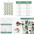 thumbnail image 6 of St. Patrick's Day Tie Up Curtains 45 Inches Long, Kitchen Window Curtains Over Sink, Green Shamrock Gingerbread Man Gold Coin Small Window Curtains Shade Balloon Curtains Valances for Bedroom 34"x45", 6 of 8
