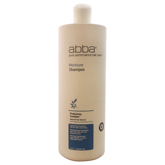 Abba Moisture Shampoo for Dry Hair & Scalp, 33.8 Fl Oz