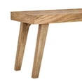 thumbnail image 4 of Natural Mango Wood Seating Bench - Rustic And Practical 47.62" W X 18.3" H Accent Character 13.76" D, 4 of 5