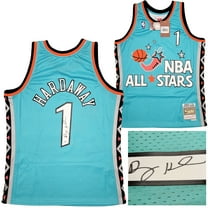 Orlando Magic Anfernee Penny Hardaway Autographed Teal Authentic Mitchell & Ness All Star Game Feb 11,1996 Hardwood Classic Swingman Jersey Size L PSA/DNA 208257