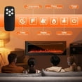 thumbnail image 4 of IDEALHOUSE Electric Fireplace, 59 in Ultra-Thin Wall Mount Insert, 750W/1500W, 12 Flame Color, Touch Screen & Remote, Timer, ETL, Black, 4 of 9