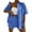 Blue, variant on Women Sets 2 Piece Outfits Summer Womens 2 Piece Outfits Matching Sets Spring Tops Trendy Clothes Summer Vacation Black,XL
