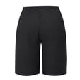 thumbnail image 4 of Seductiva Sales Today Womens Workout Shorts Women's Cotton and Linen Solid Color Pocket Casual Quarter Pants Loose Pants, 4 of 5