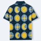 thumbnail image 4 of Ceisia Men's Sun Moon Star Patchwork Open Knit Short Sleeve Cardigan Casual Summer Top Multicolor XL Gifts, 4 of 9