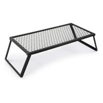 Heavy Duty Grill Grate - Cast Iron Grill Grate for Camping, BBQ and Open Fire Cooking - Portable, Simple and Ready to Go, Rectangular