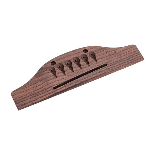 Puente de madera para guitarra acústica, accesorios de puente de guitarra de madera, tuerca de sillín de guitarra ranurada para piezas de guitarra fol