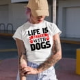thumbnail image 2 of Life Is Better with Dogs, Baby Blue T-Shirt, 2XL, 2 of 5