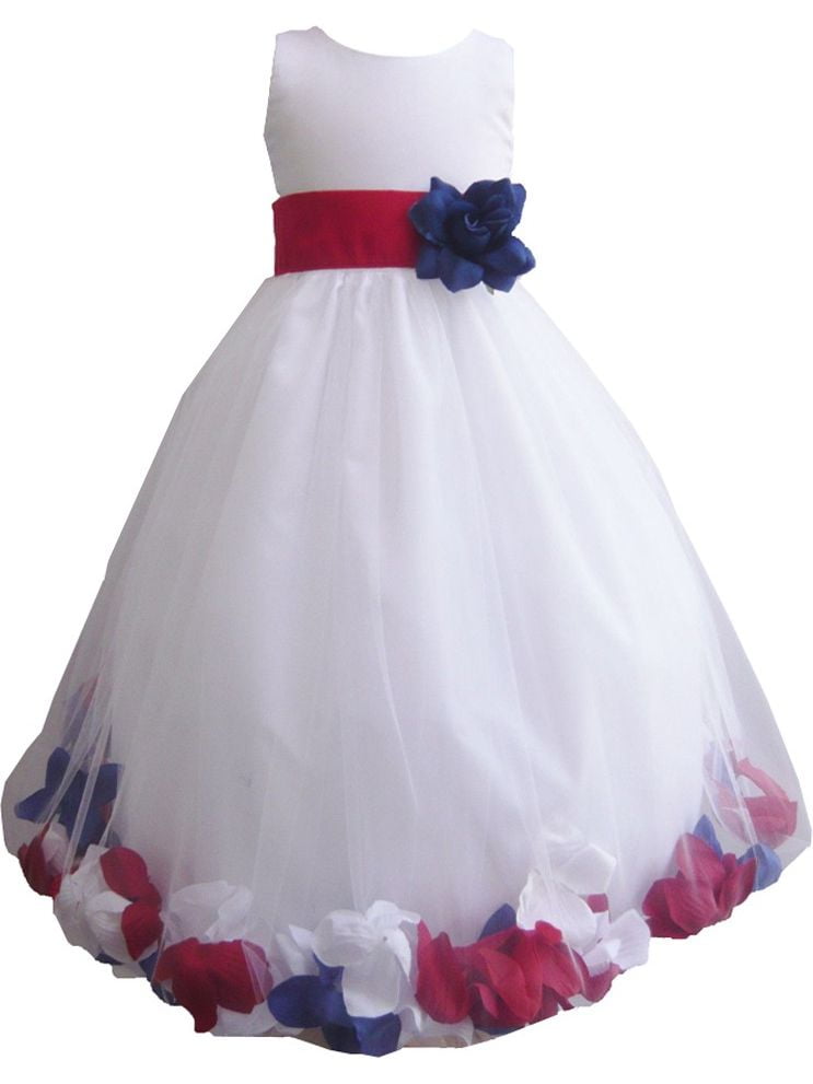 red white and blue bridesmaid dresses