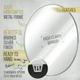 thumbnail image 6 of HBCY Creations Silver Circle Wall Mirror 20 Inch Round Wall Mirror for Entryways, Washrooms, Living Rooms and More (Silver, 20"), 6 of 9