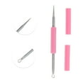 thumbnail image 3 of Unique Bargains 1pc Portable Double-headed Pimple Extractor for Skin Care Pink, 3 of 6