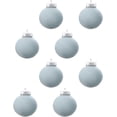 thumbnail image 1 of 8 bolas de terciopelo XINYU adornos navideños de 3,15 pulgadas flocados, 1 of 7