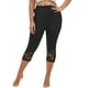 thumbnail image 1 of Pantalones de yoga lisos de cintura alta con cinturilla elástica para mujer - Poliéster, informales para primavera/verano/otoño, 1 of 6