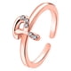thumbnail image 1 of Anillos para mujer, regalos para mujer, anillo con letras, 26 letras en inglés, diseño artístico, combinación de diamantes, regalo para pareja, anillo, collar, 1 of 3