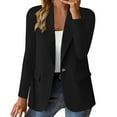 thumbnail image 2 of Zshosam Blazers for Women,Womens Casual Suit Collar Blazer Business Open Front Work Office Jacket Cardigan(Black,XXL), 2 of 5