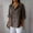 A168 Brown, variant on Xdegoge Linen Shirts for Women Loose Fit Button Down 3/4 Sleeve Tops Summer Fashion Plus Size T-Shirt Oversized Tunic Dressy Casual Blouses Vacation Beach Outfits