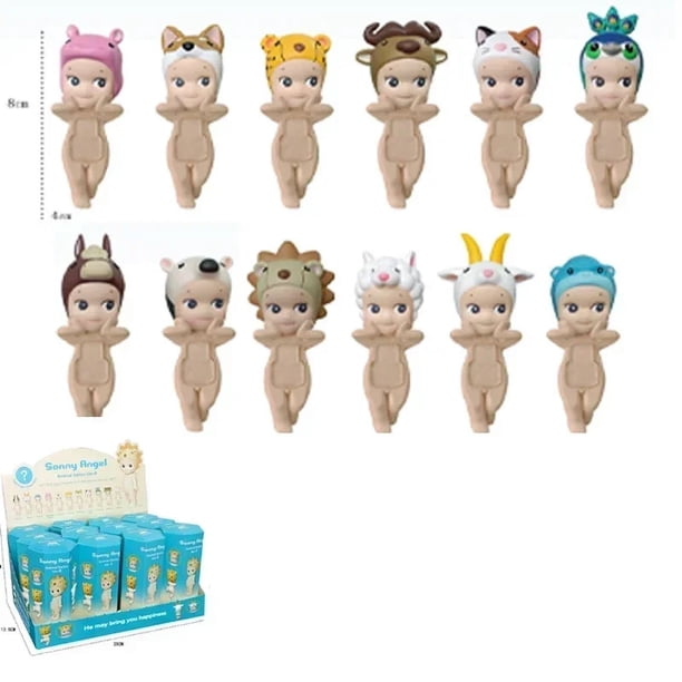 Figuras de acción de Sonny Angel Hippers Dreaming Animal Back Series Flower, juguetes para niños de Halloween y Navidad para teléfono móvil