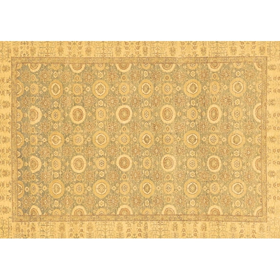 Ahgly Company Indoor Rectangle Abstract Brown Modern Area Rugs, 5' x 8'
