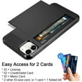 thumbnail image 2 of For Apple iPhone 11 Pro Blue Shockproof Card Slot Wallet Heavy Duty Case Tough 360 Cover Case, 2 of 5