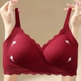 thumbnail image 6 of Lace Seamless Everyday Bras for Women, No Underwire Full Cup Brassiere, Comfortable Unlined Wirefree Bra, 6 of 6