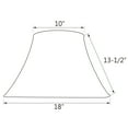 thumbnail image 6 of Aspen Creative Corporation 18'' Silk Bell Lamp Shade, 6 of 6