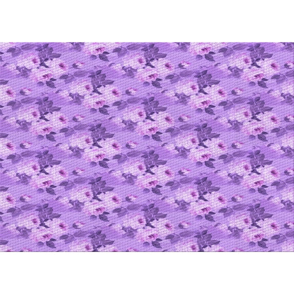 Ahgly Company Indoor Rectangle Patterned Violet Purple Area Rugs, 8' x 12'