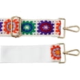 thumbnail image 4 of CoCoMangos Crochet Flower Purse Strap Replacement Crossbody Bag Handbag Wide Adjustable (Cherry White), 4 of 5